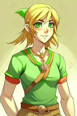 link from legend of Zelda, feminization