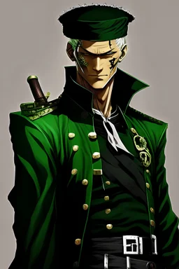 One piece zoro, black German uniform