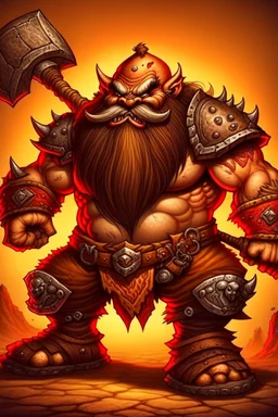 dwarf warrior enraged angry berserk berserking beserker mad barbarian smoldering furious small short man knight soldier