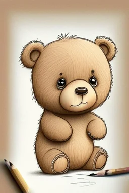 Draw a cute bear