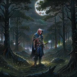 <@901223558376718377> **A brave and curious dark warrior ignored the warnings of the villagers and decided to find out the truth. One great moon in the night, armed only with a mic, he made her way through the overgrown forest to the graveyard. . As he opened the creaking front door, an eerie gust of wind greeted him, causing his lantern to flicker. Cinematic, 4k, epic shot from Steven Spielberg movie, sharp focus, LEDs, smoke, artillery, sparks, racks, system unit. , motherboard, by pascal blan