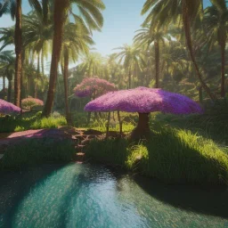 Paradise, nature, flowers, unreal 5, octane render, cinema4d, redshift render, hyper realistic, cenematic, vibrancy, synthwave, retouch, centered, dynamic lighting, dramatic lighting, 4k, highly detailed, attractive beautiful, realistic, virtual reality, epic composition, holographic,