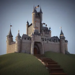 Castle, — -s 80000000, octane render, intricate details, ultra realistic style, 8k resolution