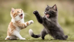 funny fighting cats