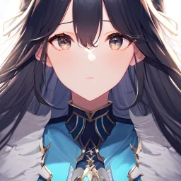 Clear Focus, High resolution, long puffy hair, extreme close up