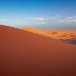 désert du Sahara, coucher de soleil, dune de sable, montagne, rochers