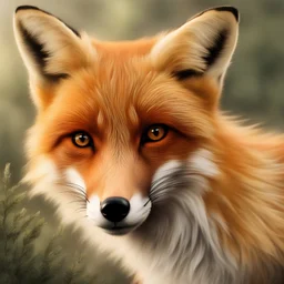 photo realistic fox