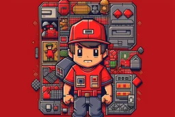 8 bit pixels gamer nintendo