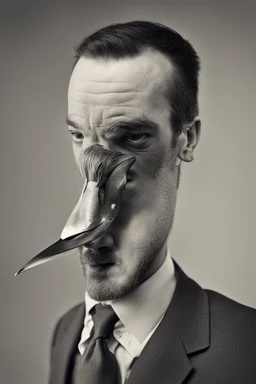 Man with a beak