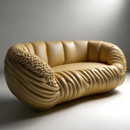 sofa inspired by the rounded pasta concept