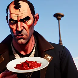 Trevor from GTA V eating ajvar