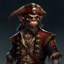 Pirate Human-Monkeyman DnD Digital Art