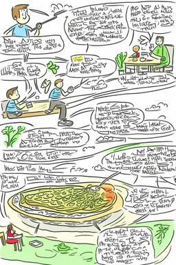 make a drawing of how people would benefit from eating more healthily and exercising