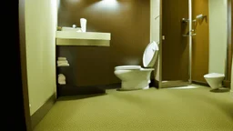 man urinates on the floor in his hotel room