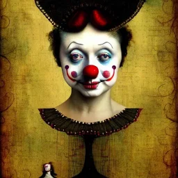 High detailed sad clown face CATRIN WELZ-STEIN