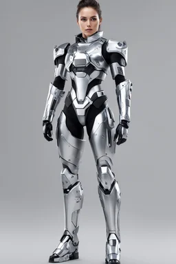 Excellent photo,mechines,realistic photo digital woman,full body,abstracs armored silver chromecast shine.style: details digitalphoto