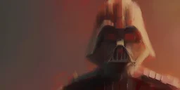 Portrait of a darth vader full body, oli painting, impressionism, old, damaged, art, painting, high detail, quality artist, strokes,