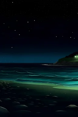 shore at night background