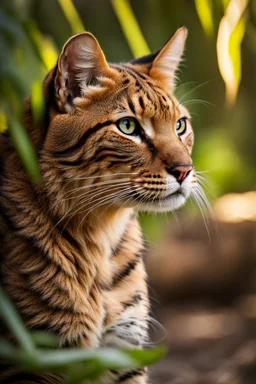 A beautiful jungle cat portrait