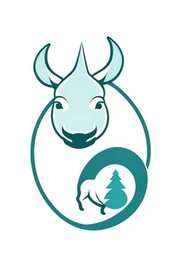 rhinoceros + egg logo