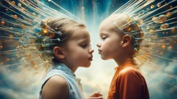 3027, telepathy, young child, chrysalids, delight, empathy, harmony, ecstasy, award-winning photograph, beautiful composition, science-fiction, beautiful, wonder