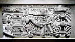 futuristic, realistic,tecno musicians, mayan drawings on white stone