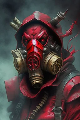 Blood seeker with gas mask