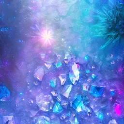 cristal angelic crystalline, blue,pink , cosmic, opalescent, gemstones, crystals, other worldly,water,bright, ice background, snow lake blue