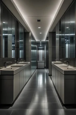 bathrooms, men's bathroom, women's bathroom, from the outside