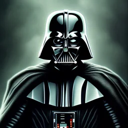 tim burton style of darth vader, sharp focus,3D, ultra detailed,