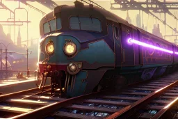 close up train+Elevated train+corner train+train on sea +alphonse mucha, greg rutkowski,matte painting, cryengine, hyper detailed, felix kelly, fantasy art, seb mckinnon