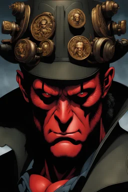 Highly detailed portrait of ‎Hellboy, by Kouta Hirano the creator of Hellsing