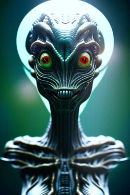 full bodied Poltergeist alien, 8k, finely detailed, photo realistic.