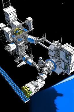 Draw the cover of the journal with the double flexible robotic arms of the space station as the research object. The pixel of the cover picture must be above 300dpi and the size of the picture must be A4