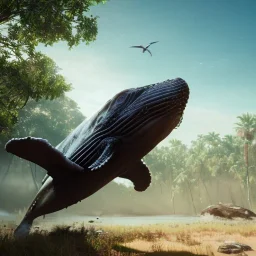 Nature, whale, eagle, unreal 5, octane render, cinema4d, redshift render, hyper realistic, cenematic, vibrancy, synthwave, retouch, centered, dynamic lighting, dramatic lighting, 4k, highly detailed, attractive beautiful, realistic, virtual reality, epic composition, holographic,