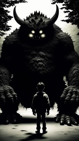 صوره سوداء ويوجد وحش علاق جدا ويضهر القليل منه يعني يكون ضاهر في الصوره