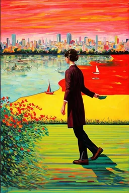 walking away from the material world; surrealism; fauvism; dada; surrealism, optical art; Ilya Bolotowsky