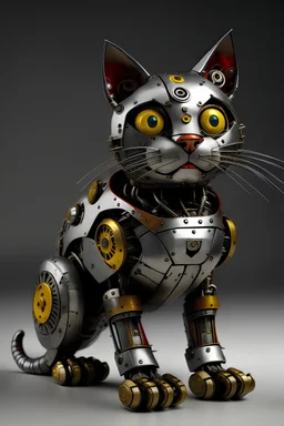 robot metall cat