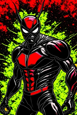 DC superhero based on hornet in red and black colour full image