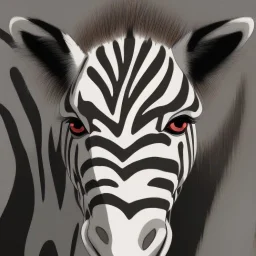 zebra with lipstick