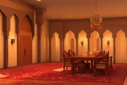 Arabian palace room decorating harem