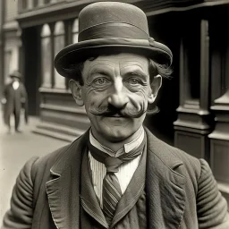 argyle the 1920s street magician, mutton chops