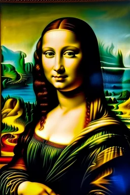 Portrait of a Monalisa by Van Gogh