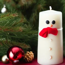 A Christmas candle shaped like a cow