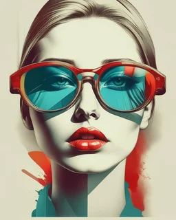 Art illustration sunglasses