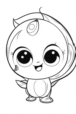 outline art for cute Moon coloring pages with sitch, white background, Sketch style, full body, only use outline, toddlers style, clean line art, white background, no shadows and clear and well outlined.