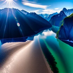 Kenai Fjords National Park, Alaska,aerial view,extremely detailed digital painting, high resolution,8k, realistic, beautiful, volumetric lighting, mystical colors ,perfectly centered image, perfect composition, rim light, beautiful lighting,masterpiece, stunning scene, raytracing, anatomically correct, in the style Van Gogh and robert e howard and Ken Kelley and Ohrai Noriyoshi and Simon Bisley and tomzj1.