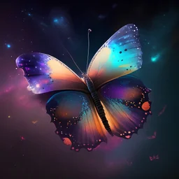 cosmos sky butterfly animation