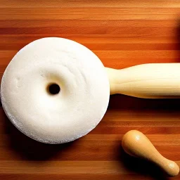 still life rolling pin pastry board