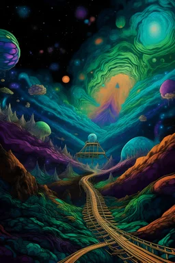 acid trip journey through the universe